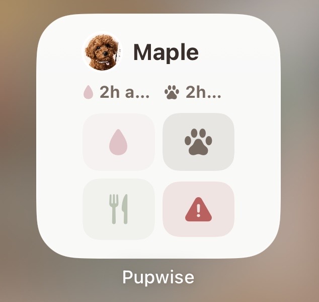 Pupwise small iOS widget